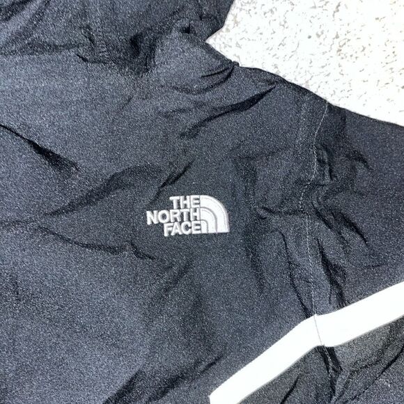 Hooded Black/White North Face Hyvent Waterproof Rain Parka Coat Jacket Youth XS - Picture 8 of 8